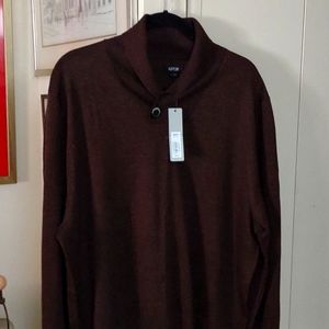 Men's NWT shaw collar pullover